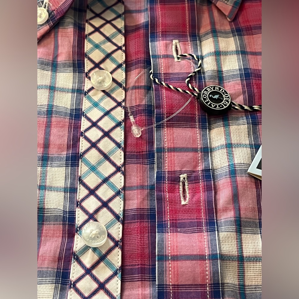 TAILORBYRD Boys 16 Cotton Buttondown Long Sleeve Shirt Col.Charmed B119W1149 NWT - Picture 9 of 16